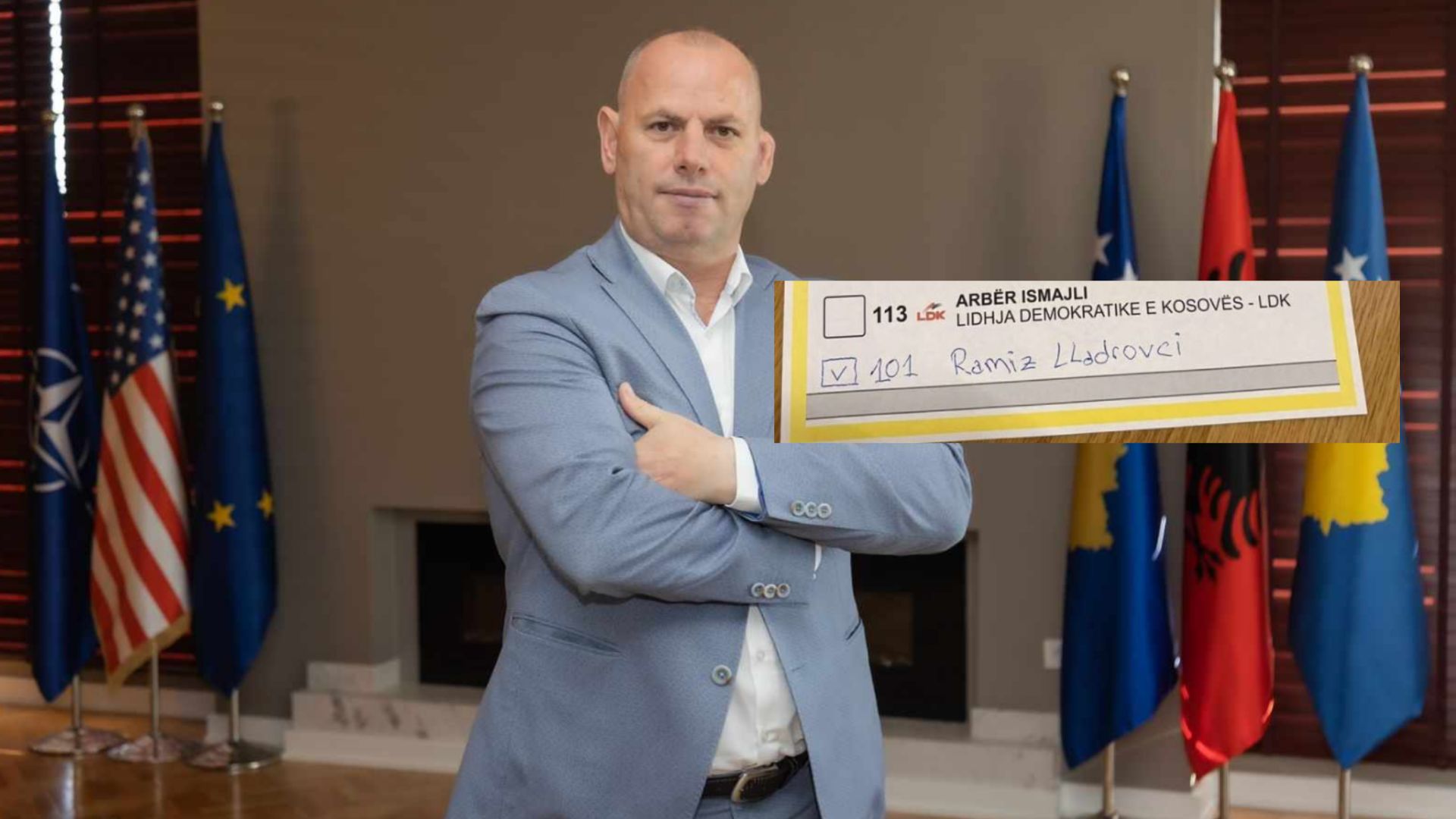 Qytetari në Gjilan vendos Ramiz Lladrovcin në fletëvotim