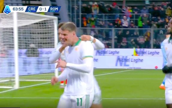 Roma në formë fantastike  Ferguson realizon golin e dytë ndaj Cremoneses