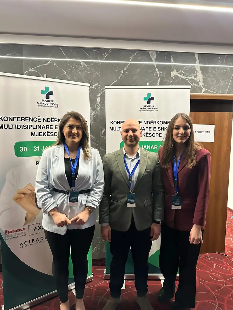 Dorentina Zogu  Sead Ahmetaj dhe Verona Rrahmani marrin pjesë në Konferencën Ndërkombëtare të Shkencave Mjekësore 2026